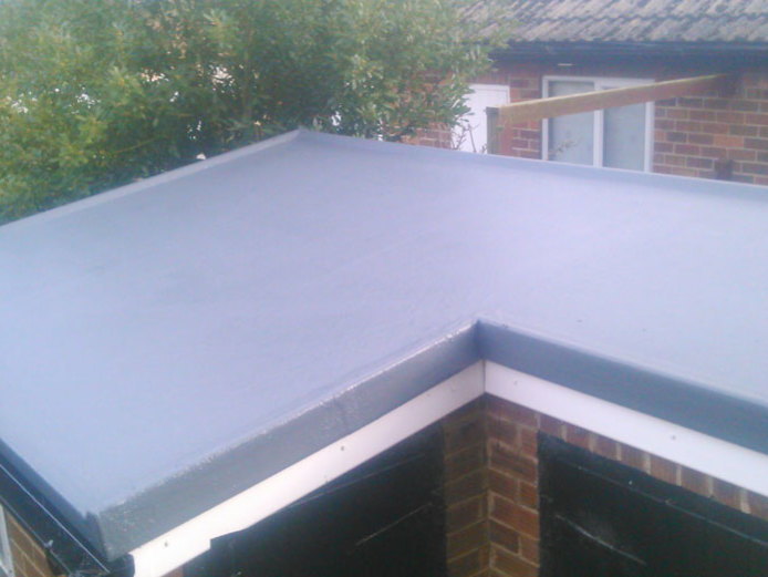 A refurbished flat roof