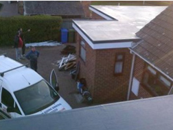 Recently completed flat roof refurbishment